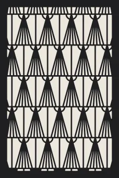 Art deco rays