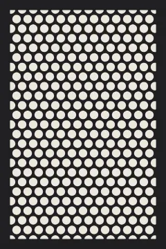 Staggered round perforation